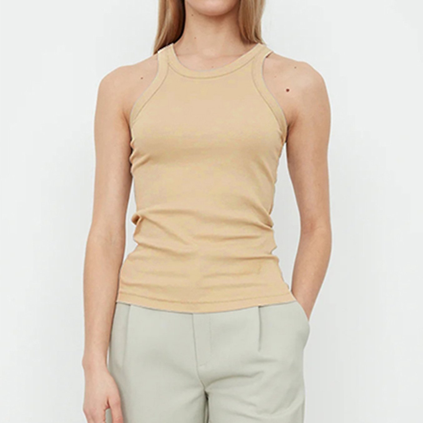 Solid Color Work Vest Camisole