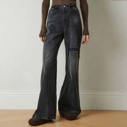 High Waisted Straight Leg Jeans